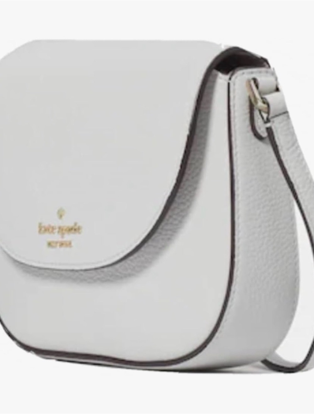 Kate Spade New York Leila Mini Flap Crossbody (Quill Grey) - Picture 3 of 8